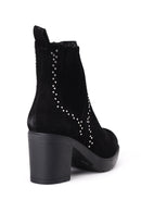 Women's Suede Heeled Boots | Derimod Women's Suede Heeled Boots | Derimod