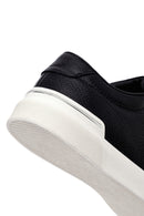 Men's Black Lace Up Leather Sneakers | Derimod Men's Black Lace Up Leather Sneakers | Derimod