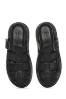 Women's Black Thick Sole Leather Slippers
| Derimod
Women's Black Thick Sole Leather Slippers
| Derimod