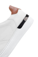 Erkek Beyaz Deri Sneaker | Derimod Erkek Beyaz Deri Sneaker | Derimod