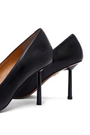 Kadın Siyah İnce Topuklu Deri Stiletto | Derimod Kadın Siyah İnce Topuklu Deri Stiletto | Derimod