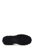 Men's Black Zippered Leather Combat Boots | Derimod Men's Black Zippered Leather Combat Boots | Derimod