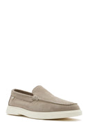 Men's Beige Suede Leather Casual Loafer | Derimod Men's Beige Suede Leather Casual Loafer | Derimod