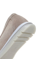 Kadın Bej Tokalı Süet Deri Comfort Loafer | Derimod Kadın Bej Tokalı Süet Deri Comfort Loafer | Derimod