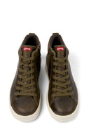 Camper Men's Green Runner Four Leather Sports Boots | Derimod Camper Men's Green Runner Four Leather Sports Boots | Derimod