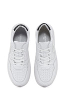 Alberto Guardiani Erkek Beyaz New Era Kalın Tabanlı Deri Sneaker | Derimod Alberto Guardiani Erkek Beyaz New Era Kalın Tabanlı Deri Sneaker | Derimod