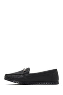 Kadın Siyah Tokalı Loafer | Derimod Kadın Siyah Tokalı Loafer | Derimod