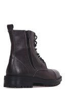 Men's Zippered Leather Boots | Derimod Men's Zippered Leather Boots | Derimod