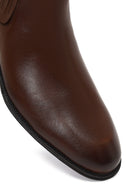 Men's Brown Leather Chelsea Boot | Derimod Men's Brown Leather Chelsea Boot | Derimod
