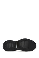 Men's Black Lace-Up Thick-Sole Fabric Sneakers | Derimod Men's Black Lace-Up Thick-Sole Fabric Sneakers | Derimod
