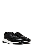 Erkek Siyah Deri Sneaker | Derimod Erkek Siyah Deri Sneaker | Derimod