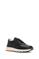 Erkek Siyah Bağcıklı Deri Casual Sneaker | Derimod Erkek Siyah Bağcıklı Deri Casual Sneaker | Derimod