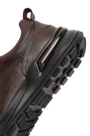 Men's Brown Lace-Up Thick-Soled Leather Casual Sneaker | Derimod Men's Brown Lace-Up Thick-Soled Leather Casual Sneaker | Derimod