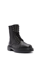 Men's Black Zippered Leather Casual Boots | Derimod Men's Black Zippered Leather Casual Boots | Derimod