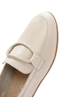 Kadın Bej Deri Casual Loafer | Derimod Kadın Bej Deri Casual Loafer | Derimod