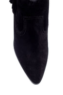 Women's Suede Heeled Boots | Derimod Women's Suede Heeled Boots | Derimod