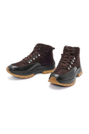 Men's Brown Lace-Up Leather Casual Boots | Derimod Men's Brown Lace-Up Leather Casual Boots | Derimod