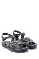 Women's Snakeskin Patterned Sandals | Derimod Women's Snakeskin Patterned Sandals | Derimod