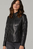 April Women's Leather Jacket | Derimod April Women's Leather Jacket | Derimod
