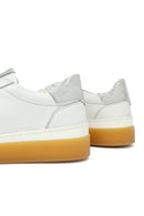 Kadın Beyaz Bağcıklı Deri Sneaker | Derimod Kadın Beyaz Bağcıklı Deri Sneaker | Derimod