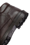 Men's Brown Zippered Leather Boat | Derimod Men's Brown Zippered Leather Boat | Derimod
