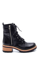 Women's Leather Zippered Boots | Derimod Women's Leather Zippered Boots | Derimod