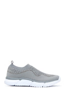 Women's Gray Stone Fabric Sneaker | Derimod Women's Gray Stone Fabric Sneaker | Derimod