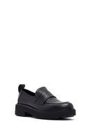 Kadın Siyah Deri Maskülen Loafer | Derimod Kadın Siyah Deri Maskülen Loafer | Derimod