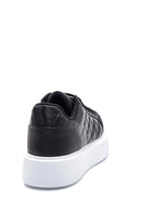 Kadın Siyah Kapitone Kalın Tabanlı Kapitone Sneaker | Derimod Kadın Siyah Kapitone Kalın Tabanlı Kapitone Sneaker | Derimod