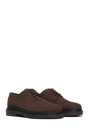 Men's Brown Nubuck Leather Shoes | Derimod Men's Brown Nubuck Leather Shoes | Derimod