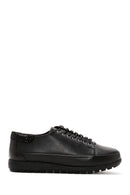 Kadın Siyah Deri Casual Sneaker | Derimod Kadın Siyah Deri Casual Sneaker | Derimod
