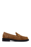Kadın Vizon Süet Deri Maskülen Loafer | Derimod Kadın Vizon Süet Deri Maskülen Loafer | Derimod
