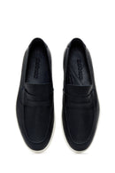 Erkek Lacivert Deri Loafer | Derimod Erkek Lacivert Deri Loafer | Derimod