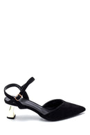 Kadın Süet Topuklu Sandalet | Derimod Kadın Süet Topuklu Sandalet | Derimod