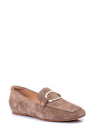 Kadın Süet Tokalı Loafer | Derimod Kadın Süet Tokalı Loafer | Derimod