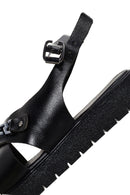 Women's Black Ankle Strap Leather Sandals | Derimod Women's Black Ankle Strap Leather Sandals | Derimod