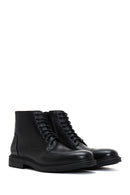 Men's Black Leather Casual Boots | Derimod Men's Black Leather Casual Boots | Derimod