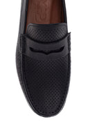 Erkek Deri Delikli Casual Loafer | Derimod Erkek Deri Delikli Casual Loafer | Derimod