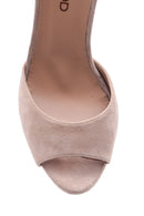 Women's Suede Platform Heeled Shoes | Derimod Women's Suede Platform Heeled Shoes | Derimod