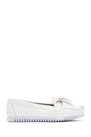 Women's White Tassel Detailed Loafer | Derimod Women's White Tassel Detailed Loafer | Derimod