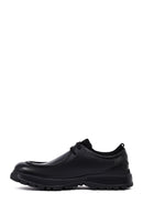 Men's Black Lace-Up Thick-Soled Leather Casual Shoes | Derimod Men's Black Lace-Up Thick-Soled Leather Casual Shoes | Derimod
