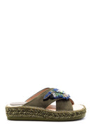 Kadın İncili Espadril Terlik | Derimod Kadın İncili Espadril Terlik | Derimod