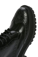 Women's Black Zippered Leather Boots | Derimod Women's Black Zippered Leather Boots | Derimod
