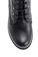 Women's Studded Detailed Leather Boots | Derimod Women's Studded Detailed Leather Boots | Derimod