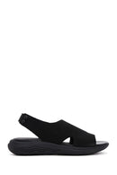 Geox Women's Black D Spherica Ec5 Flat Sandals | Derimod Geox Women's Black D Spherica Ec5 Flat Sandals | Derimod