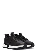 Men's Black Lace-up Leather Sneaker | Derimod Men's Black Lace-up Leather Sneaker | Derimod