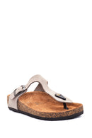 Women's Leather Nubuck Slippers | Derimod Women's Leather Nubuck Slippers | Derimod