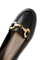 Kadın Siyah Tokalı Deri Maskülen Loafer | Derimod Kadın Siyah Tokalı Deri Maskülen Loafer | Derimod