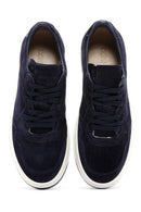 Erkek Lacivert Süet Deri Sneaker | Derimod Erkek Lacivert Süet Deri Sneaker | Derimod