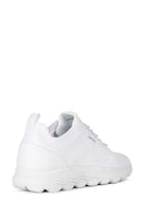 Geox Kadın Beyaz Spherica Bağcıklı Deri Sneaker | Derimod Geox Kadın Beyaz Spherica Bağcıklı Deri Sneaker | Derimod